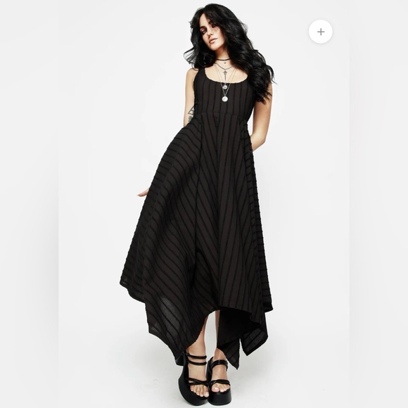 Disturbia Blythe Handkerchief Hem Midaxi Dress Size US-2/UK-6/EU-34 NWT - Picture 2 of 9